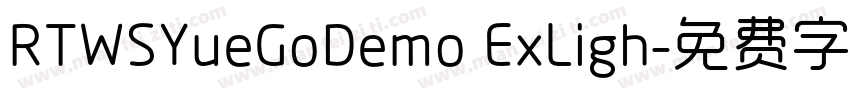 RTWSYueGoDemo ExLigh字体转换